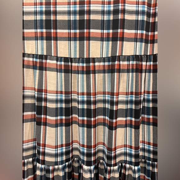 NWOT Beeson River Plaid Long Sleeve Dress - Picture 3 of 5